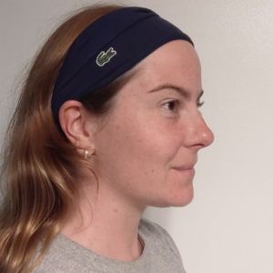 Navy blue Lacoste headband